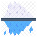 Iceberg Glacier Melting Snow Melting Icon