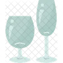 Glasses Wine Drink Icône