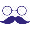 Glasses And Mustache  Icon