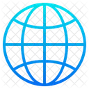 Global Earth Grid World Icon