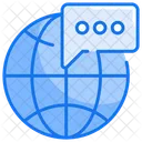 Global Chat Global Communication Social Communication Icon