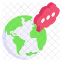 International Chat Global Chat Global Communication Icon