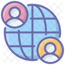 Global Customers Global Users Internet Customers Icon