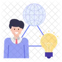 Global Education Idea  Icon