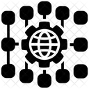 Global Infrastructure Database Distributed Icon