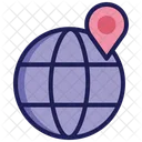 Global Logistics Global Location Geographical Location Icon