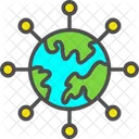 Global Network Globe Global Connections Icon