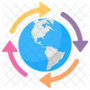 Global Networking Connections Icon