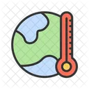 Global Warming Greenhouse Gas Temperature Rise Icon