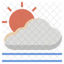 Gloomy Fog Sun Icon