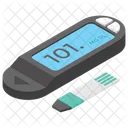 Glucometer Glucose Meter Sugar Measuring Tool Icon