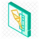 Glueing Details Isometric Icon