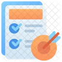 Goal List Data Report Icon