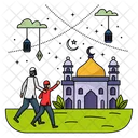 Going masjid  Icon