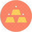 Gold Barren Ziegel Symbol