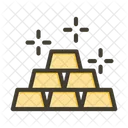 Gold Gold Bricks Gold Ingots Icon