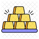 Gold Bars Deposit Gold Icon