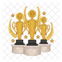 Gold trophy  Icon