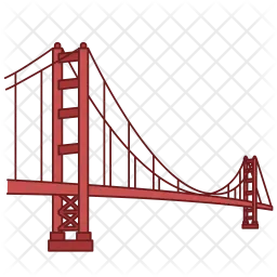 Golden gate  Icon