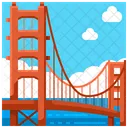 Golden Gate San Francisco Landmark Icon