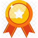 Minimal Golden Medal Icon