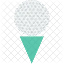 Golf Ball Tee Icon