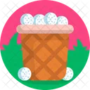 Balls Bucket Balls Container Balls Basket Icon