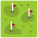 Golf Course Golf Field Golf Flag Icon