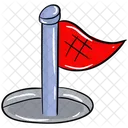 Golfflagge Sportflagge Emblem Symbol