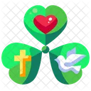 Irish Good Luck Clover Icon