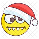 Goofy Santa Emoji Goofy Expression Emotag アイコン