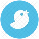 Twitter Pajaro Volador Icono