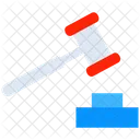 Government Justice Hammer Hammer Icon