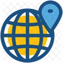 Globe Map Pin Icon