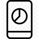 Grafico Circular Movil Analisis Movil Analisis En Linea Icono