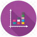 Clusterizado Grafico Empilhado Ícone