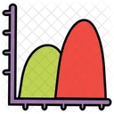 Grafico De Curvas Grafico De Parabola Grafico De Distribucion Icono