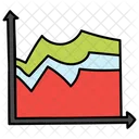 Grafico De Montana Analisis Estadisticas Icono