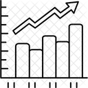 Gráfico de custos e receitas  Ícone