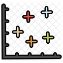 Analisis Estadisticas Grafico De Dispersion Icono