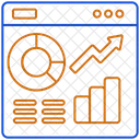 Gráfico de marketing  Ícone