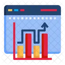 Grafico En Linea Analisis Navegador Icono