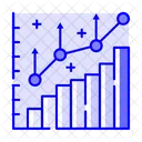 Grafico De Aumento Grafico De Crecimiento Grafico De Aumento Icono