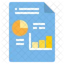 Dateibericht Diagramm Tabelle Symbol