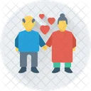 Grandparents Loving Romance Icon