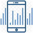 Data Analytics Mobile Graph Icon