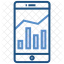 Data Analytics Mobile Graph Icon