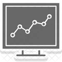 Graph Monitor Screen Online Graph Icon