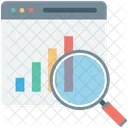 Graph Magnifier Search Icon