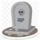 Halloween Gravestone Tombstone Headstone Icon